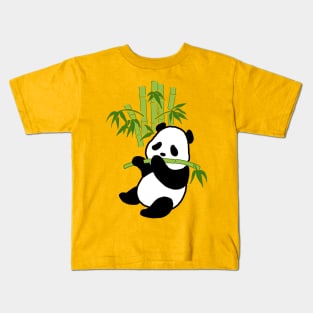 Panda Eating Kids T-Shirt